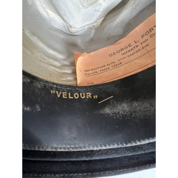 Vintage Borsalino Velour Fedora Hat Made In Italy - Picture 5 of 16